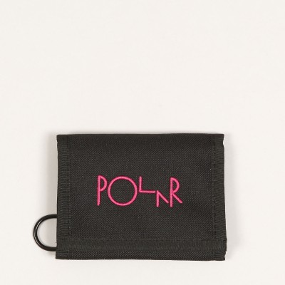 Polar Script Logo Key Wallet Black Pink